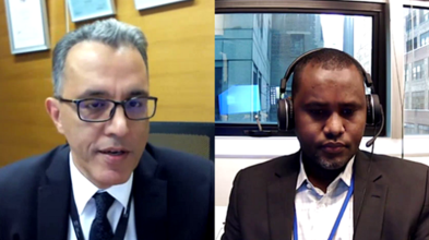 Imed Zabaar (IAEA) and Omar Abdi (ICSC)